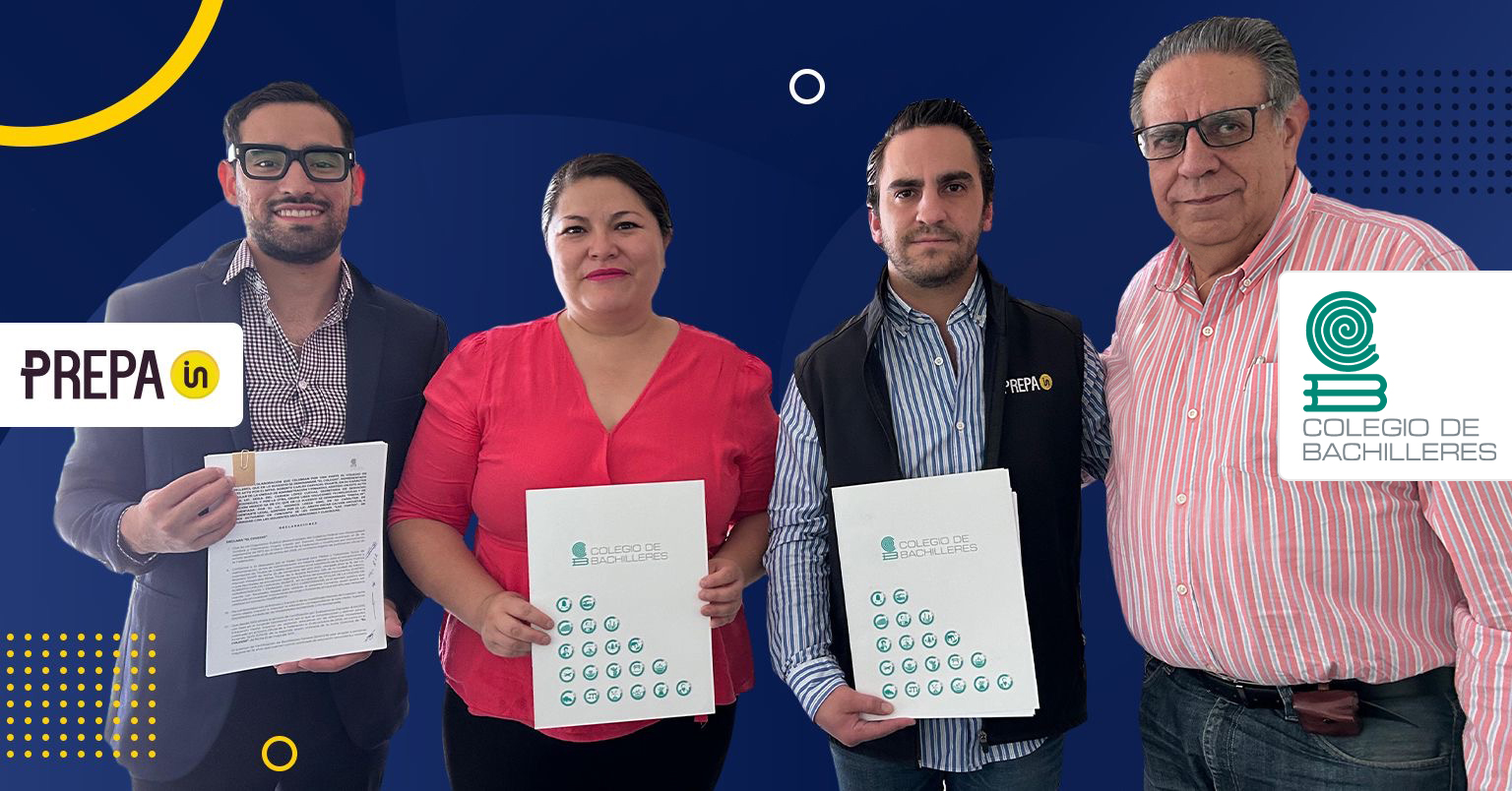 Prepa IN y Colegio de Bachilleres firman convenio de colaboración oficialmente.